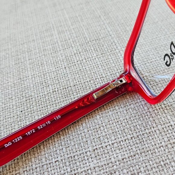 D&G Dolce & Gabbana Women Eyeglasses Blue/Red Tone D&G1225 52[]16 New - Picture 9 of 12